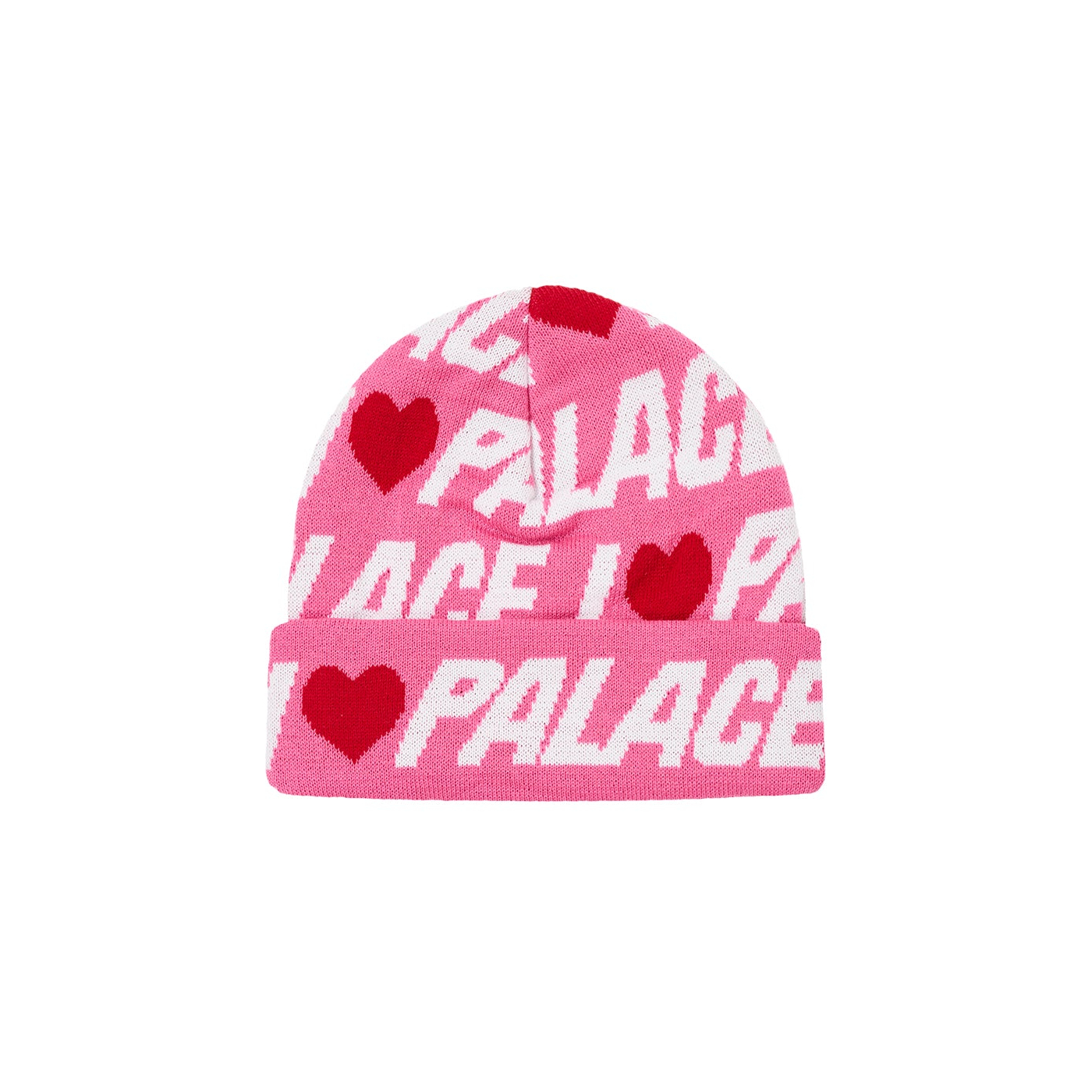 I Love Palace Beanie Fruity Pink - Spring 2024 - Palace Community