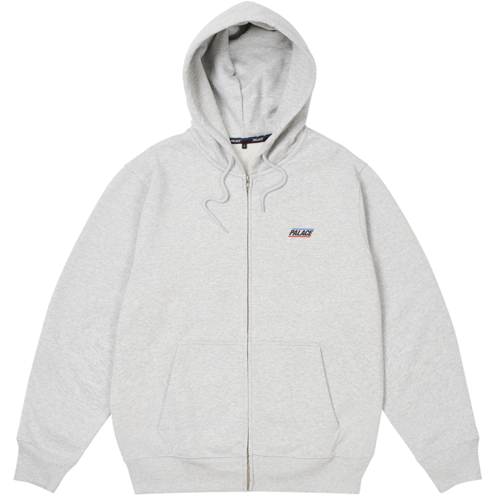 Thumbnail BASICALLY A ZIP HOOD GREY MARL one color