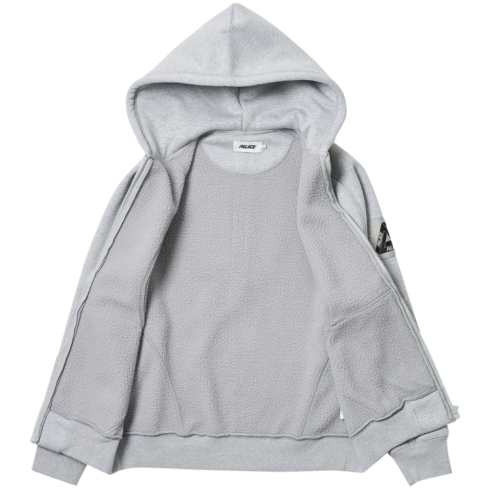 Thumbnail BONDED SHERPA ZIP HOOD GREY MARL one color