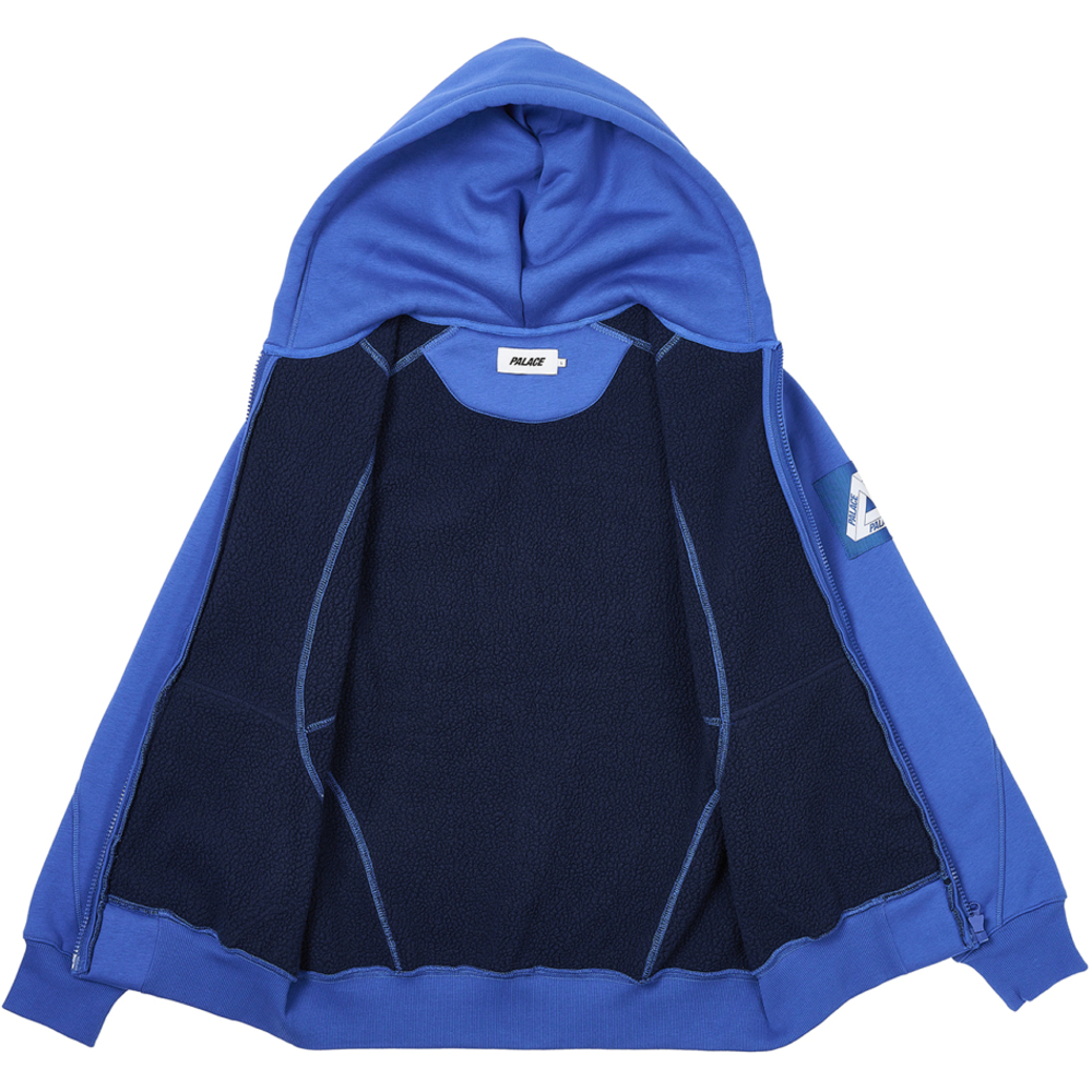 Thumbnail BONDED SHERPA ZIP HOOD PALATIAL BLUE one color