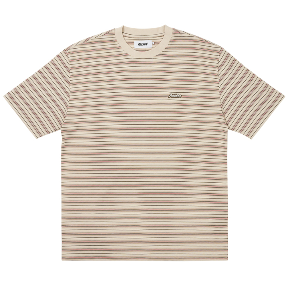 Thumbnail BOXY STRIPE T-SHIRT BROWN one color