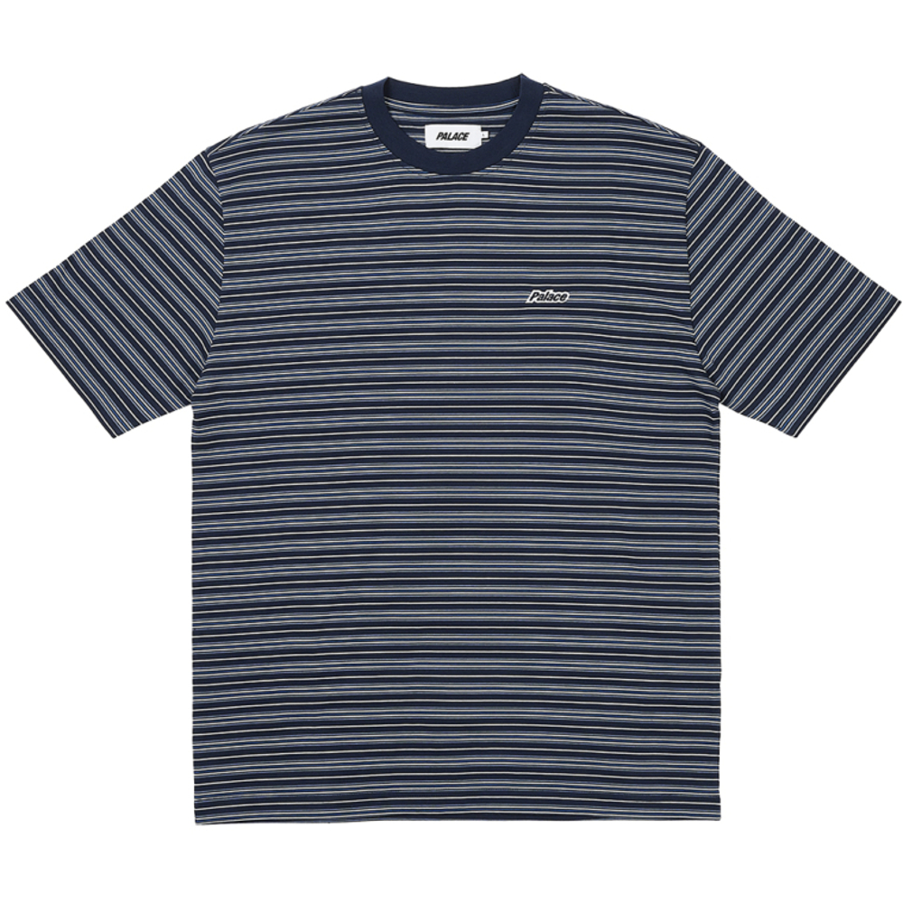 Thumbnail BOXY STRIPE T-SHIRT NAVY one color