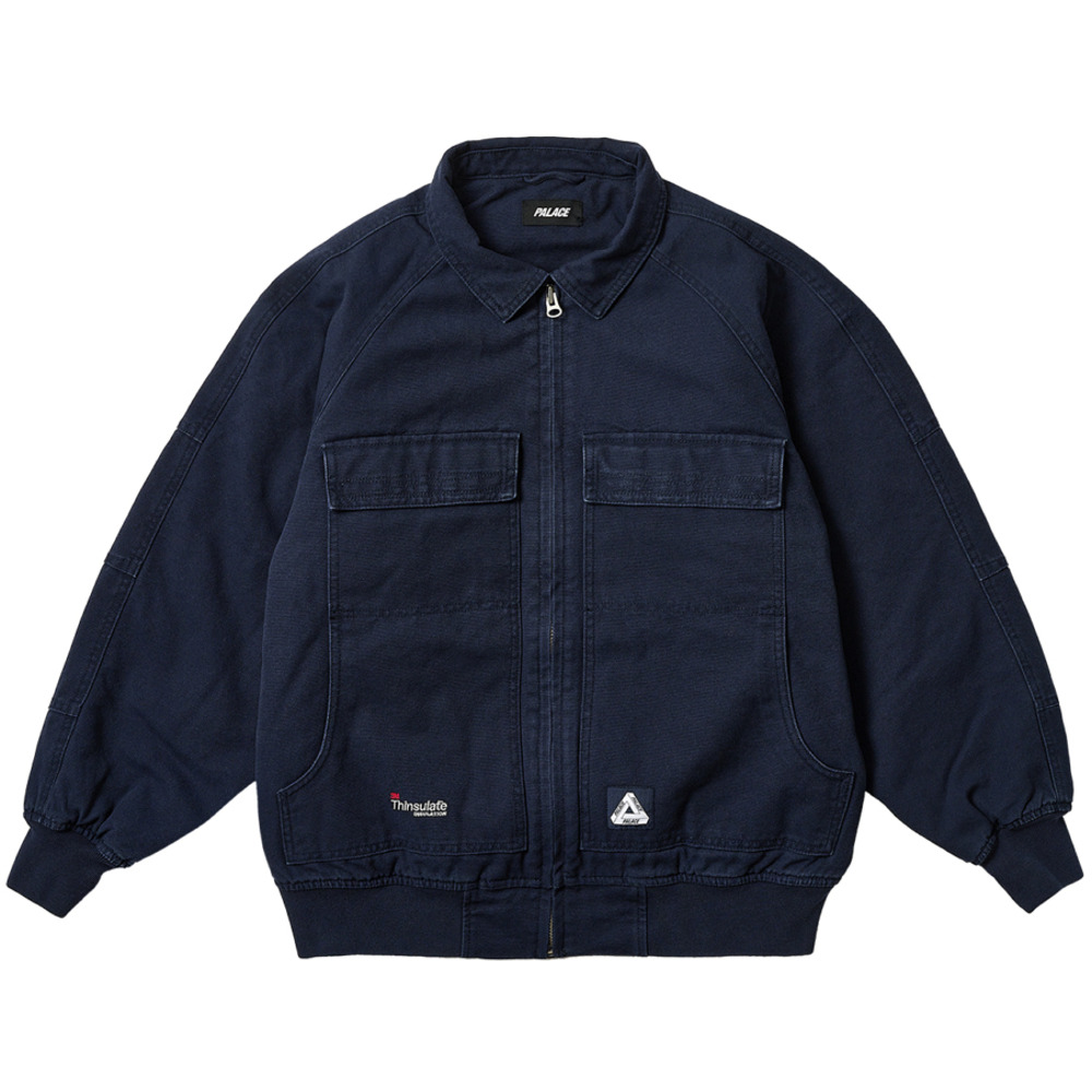 Thumbnail HEAVY CANVAS BOMBER JACKET NAVY one color