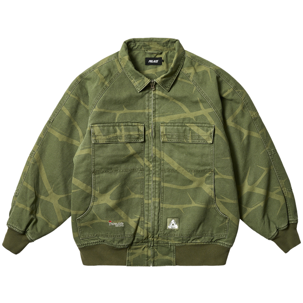 Thumbnail HEAVY CANVAS BOMBER JACKET THE DEEP GREEN one color