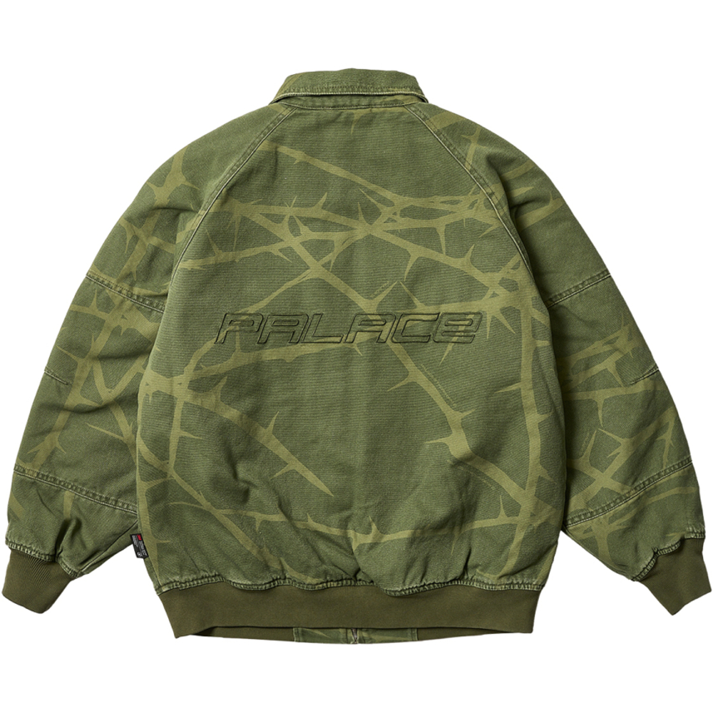 Thumbnail HEAVY CANVAS BOMBER JACKET THE DEEP GREEN one color