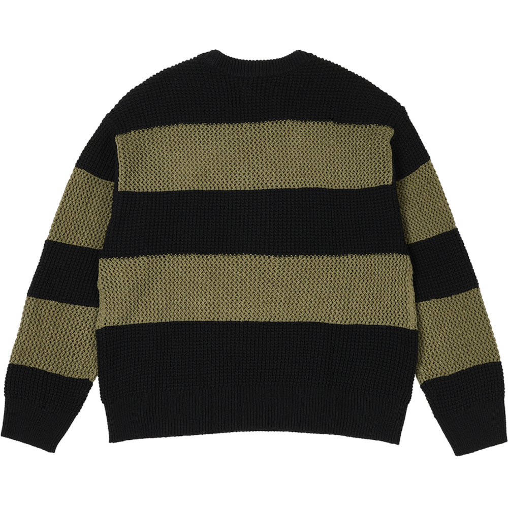 Thumbnail OPEN STRIPE KNIT BLACK /  GREEN one color