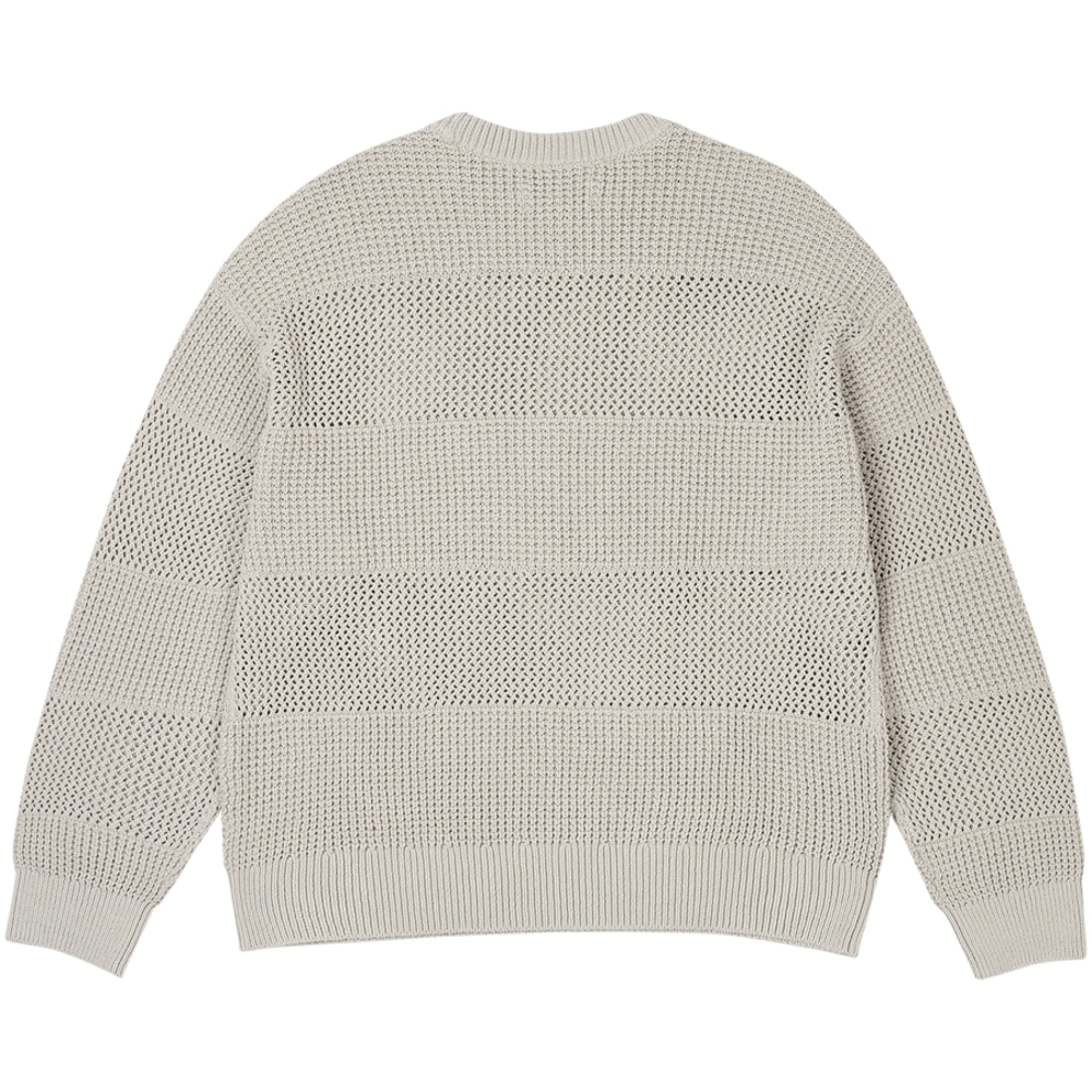 Thumbnail OPEN STRIPE KNIT GREY one color