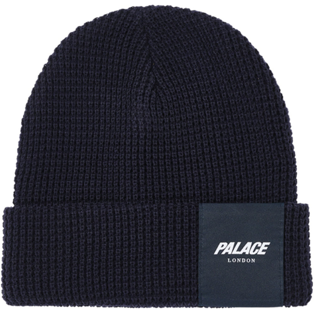 Thumbnail PALACE LONDON WAFFLE BEANIE NAVY one color