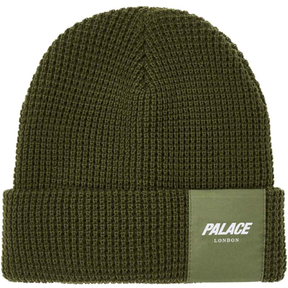 Thumbnail PALACE LONDON WAFFLE BEANIE THE DEEP GREEN one color