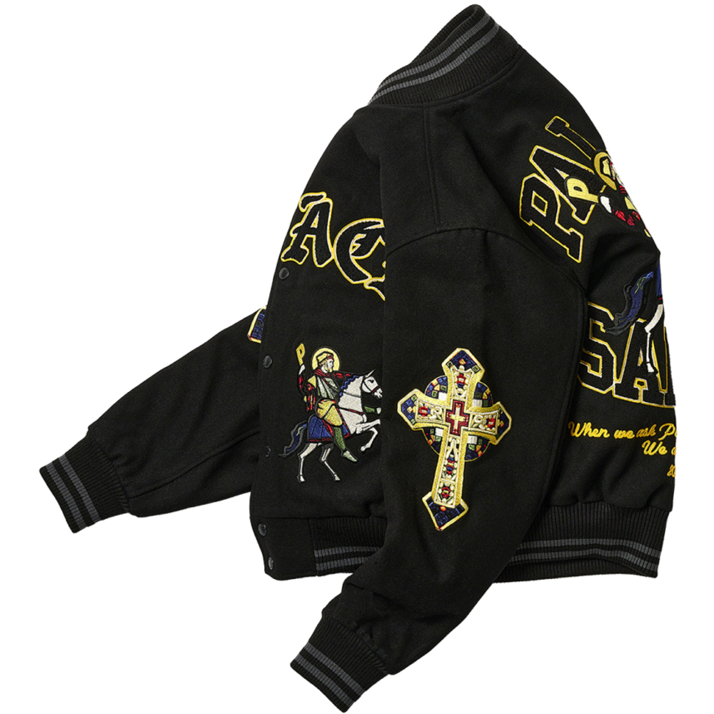 Thumbnail PALACE SAINTS VARSITY JACKET BLACK one color