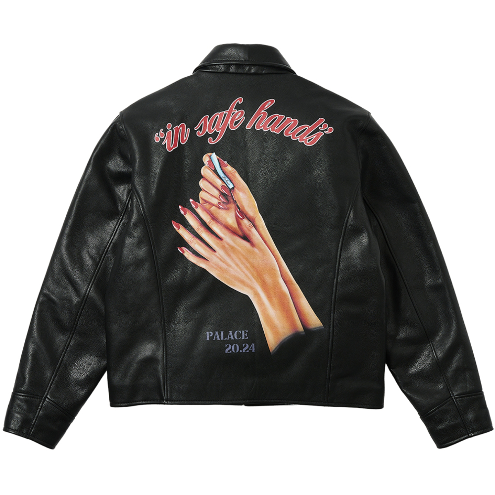 Thumbnail SAFE HANDS LEATHER JACKET BLACK one color