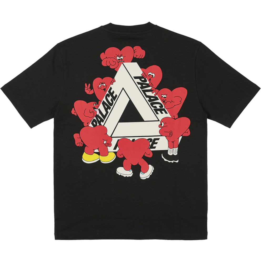 Thumbnail TRI-HEARTS T-SHIRT BLACK one color