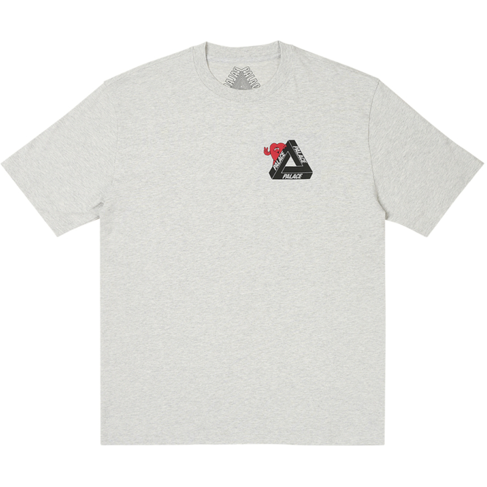 Thumbnail TRI-HEARTS T-SHIRT GREY MARL one color