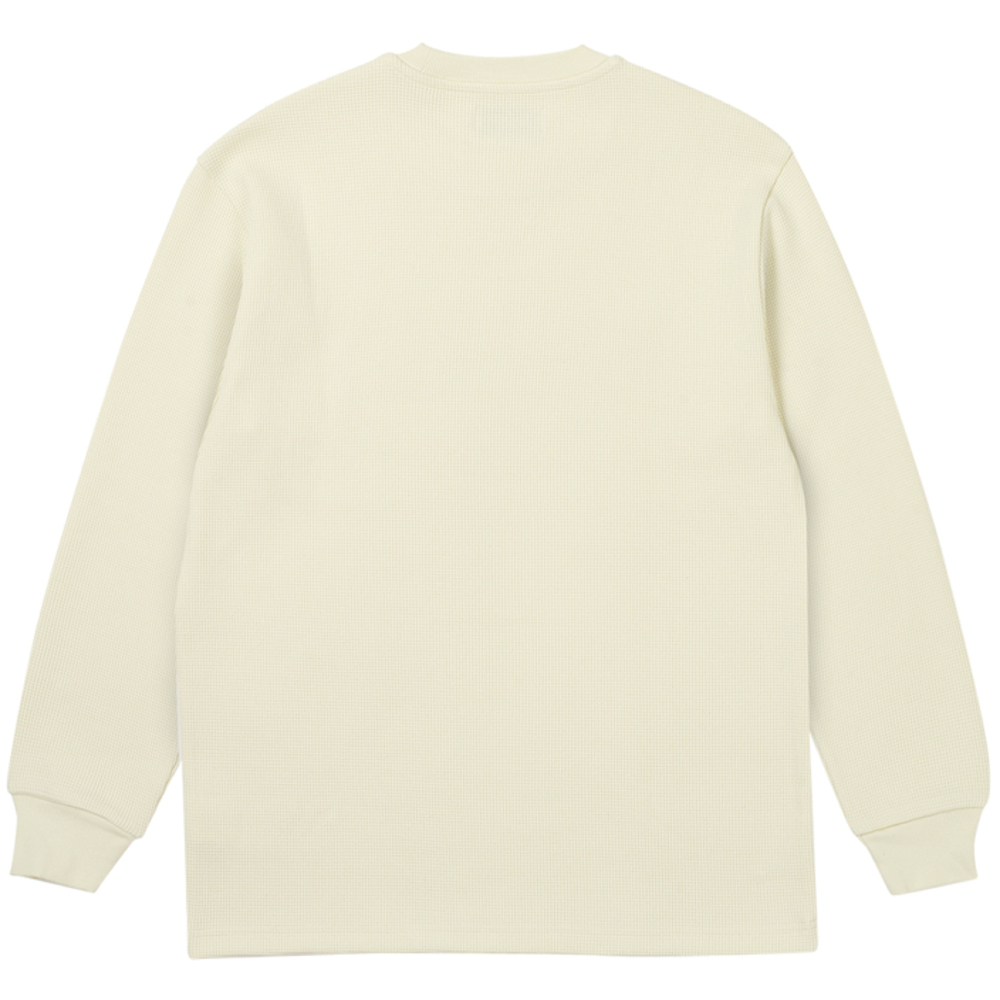 Thumbnail WAFFLE LONGSLEEVE SOFT WHITE one color