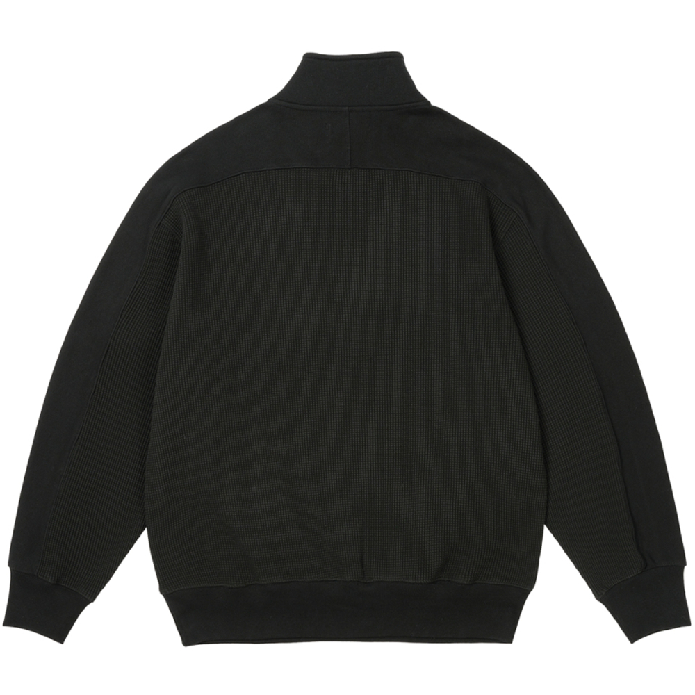 Thumbnail WAFFLE ON 1/4 ZIP BLACK one color