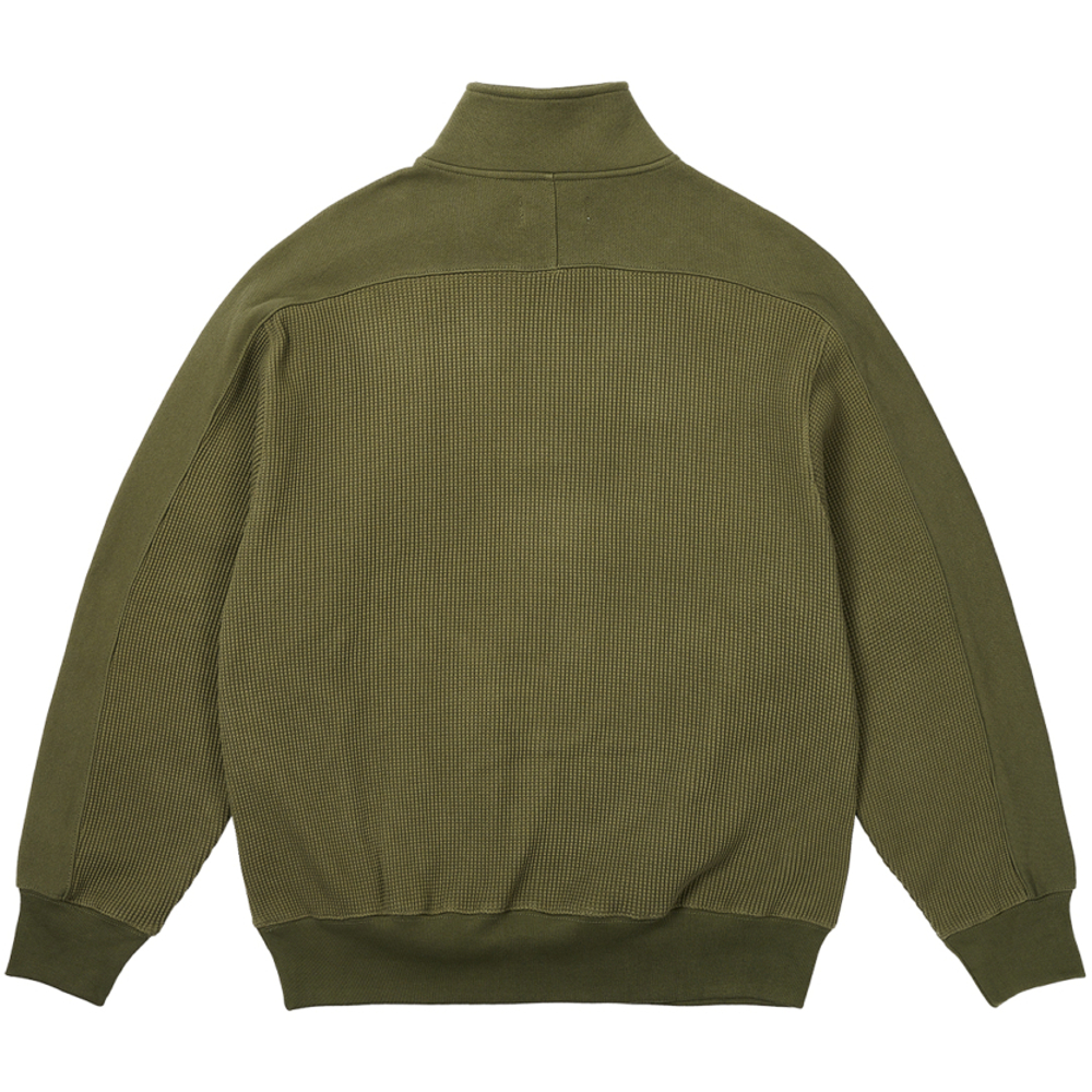 Thumbnail WAFFLE ON 1/4 ZIP THE DEEP GREEN one color