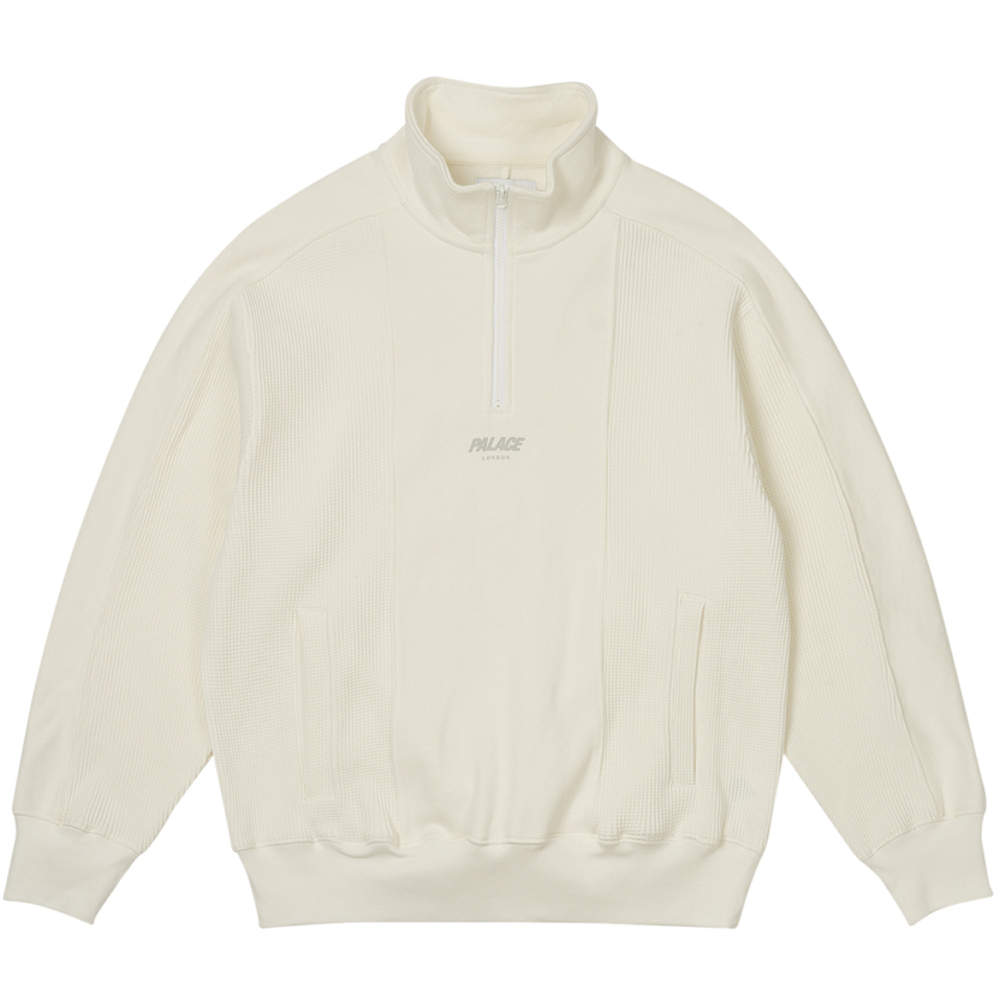 Thumbnail WAFFLE ON 1/4 ZIP WHITE one color