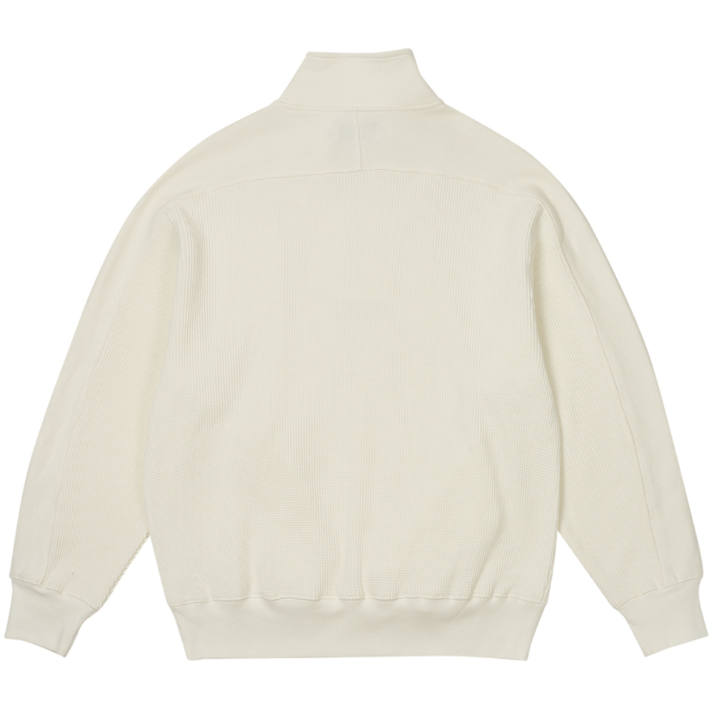 Thumbnail WAFFLE ON 1/4 ZIP WHITE one color