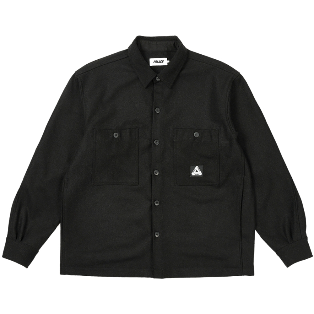 Thumbnail WOOL SHIRT JACKET BLACK one color