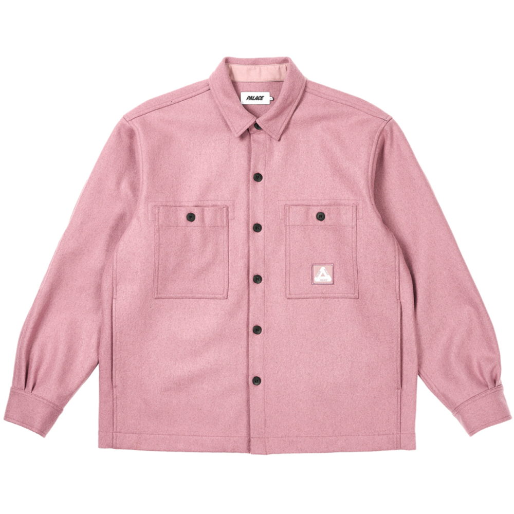 Thumbnail WOOL SHIRT JACKET DUSTY MAUVE one color