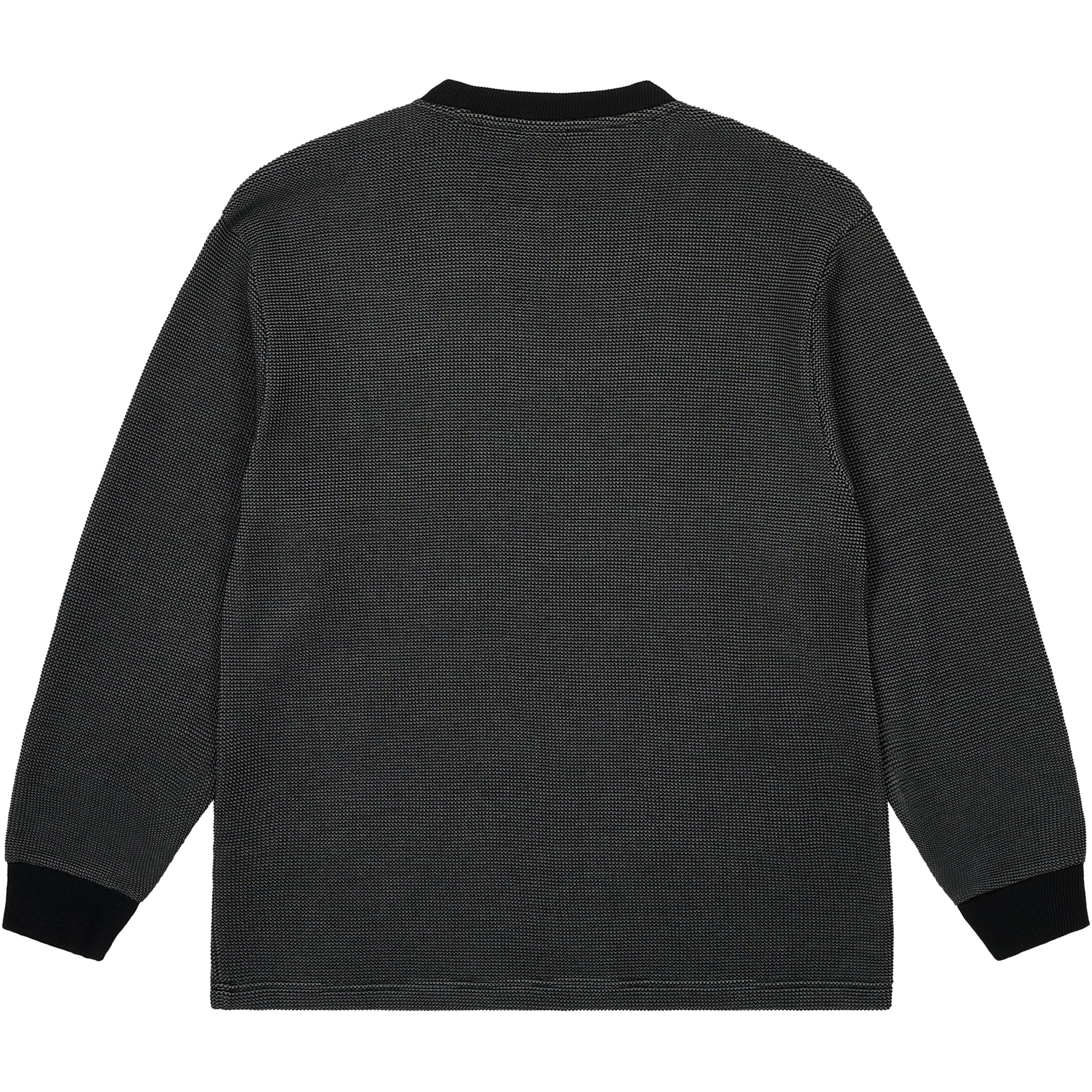 Thumbnail 2-TONE WAFFLE LONGSLEEVE BLACK one color