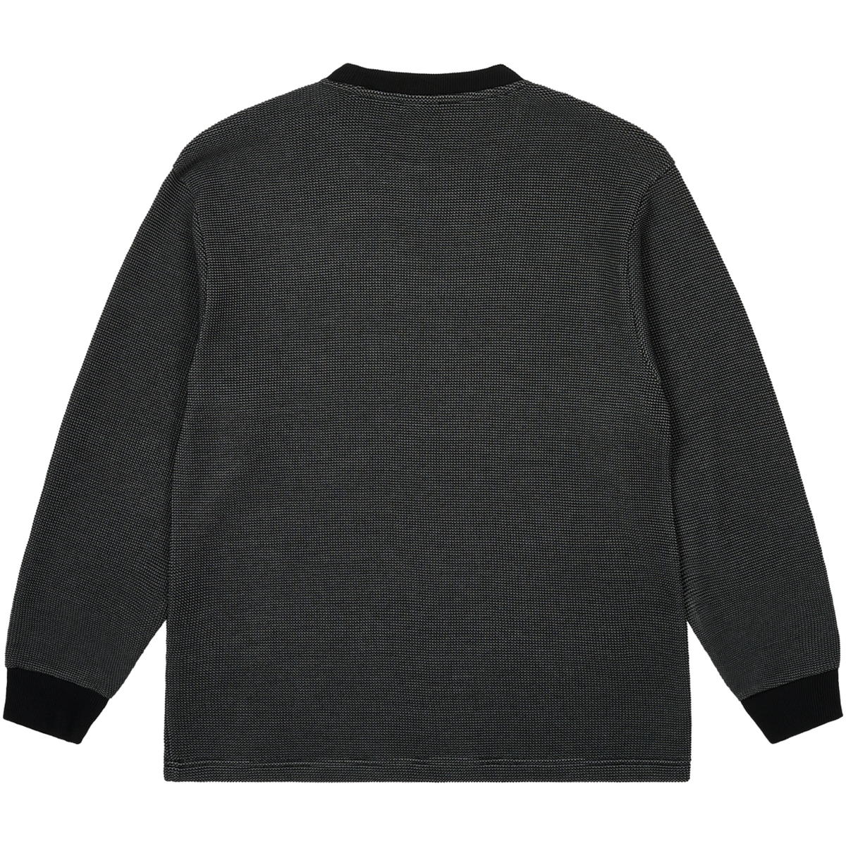 Thumbnail 2-TONE WAFFLE LONGSLEEVE BLACK one color