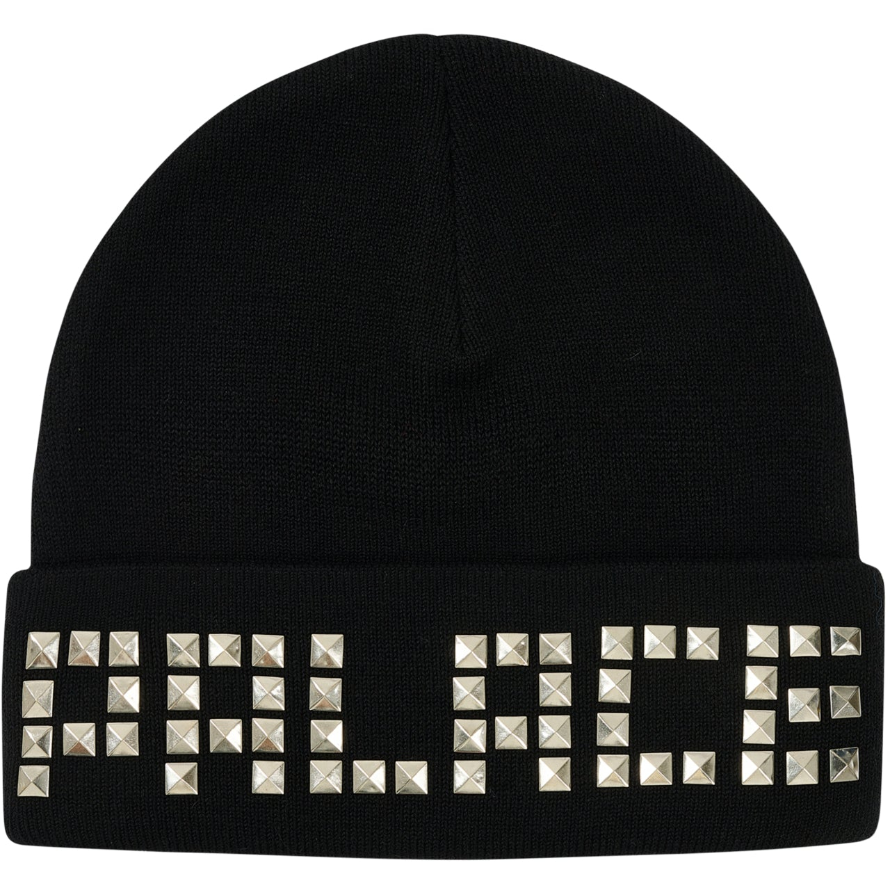 Thumbnail EMOTIONAL STUDDED BEANIE BLACK one color