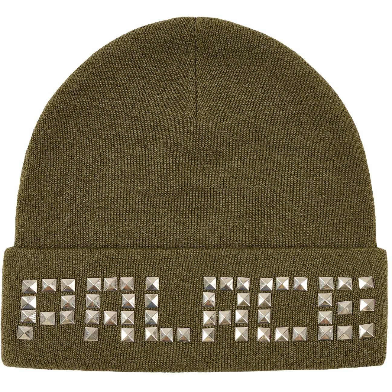 Thumbnail EMOTIONAL STUDDED BEANIE THE DEEP GREEN one color