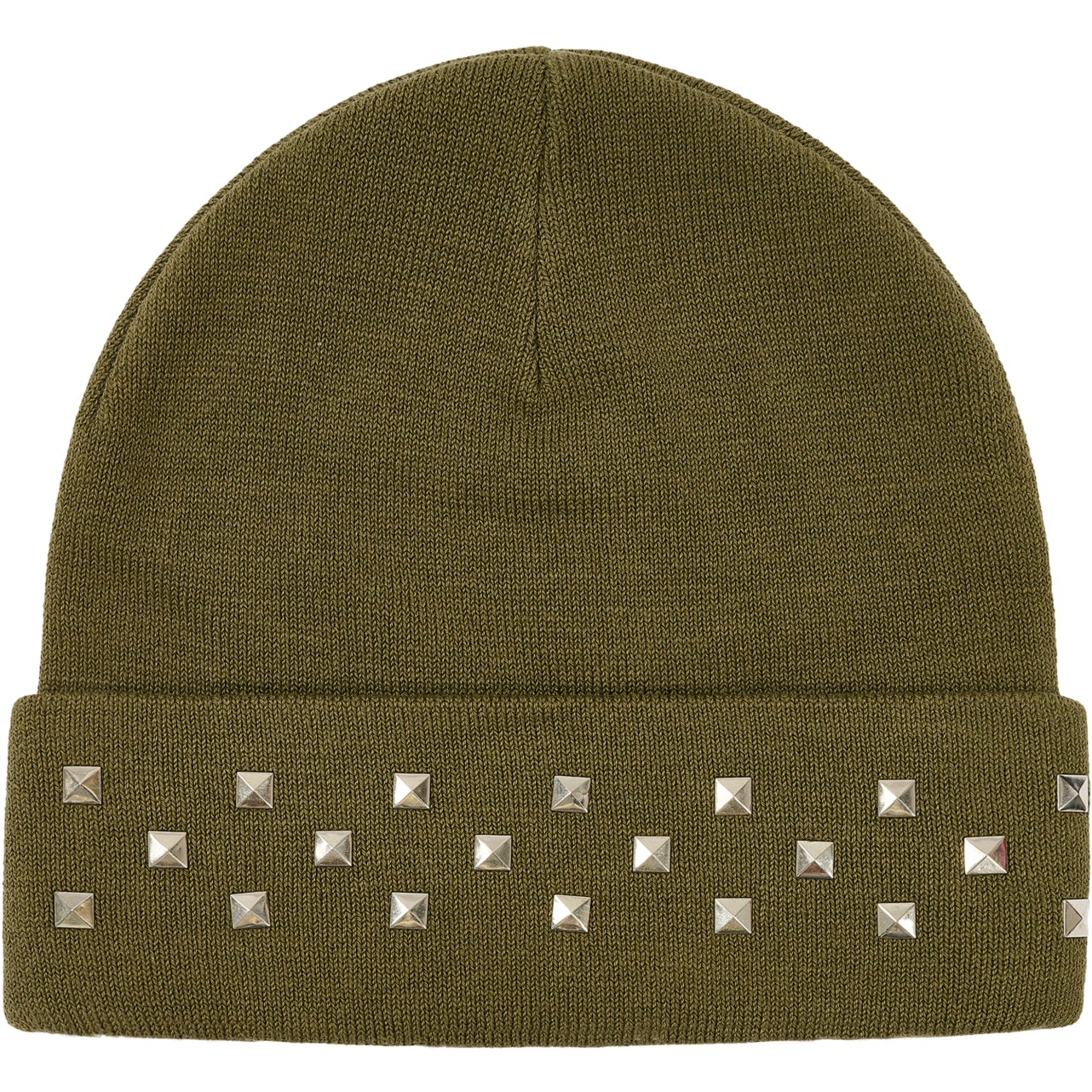 Thumbnail EMOTIONAL STUDDED BEANIE THE DEEP GREEN one color