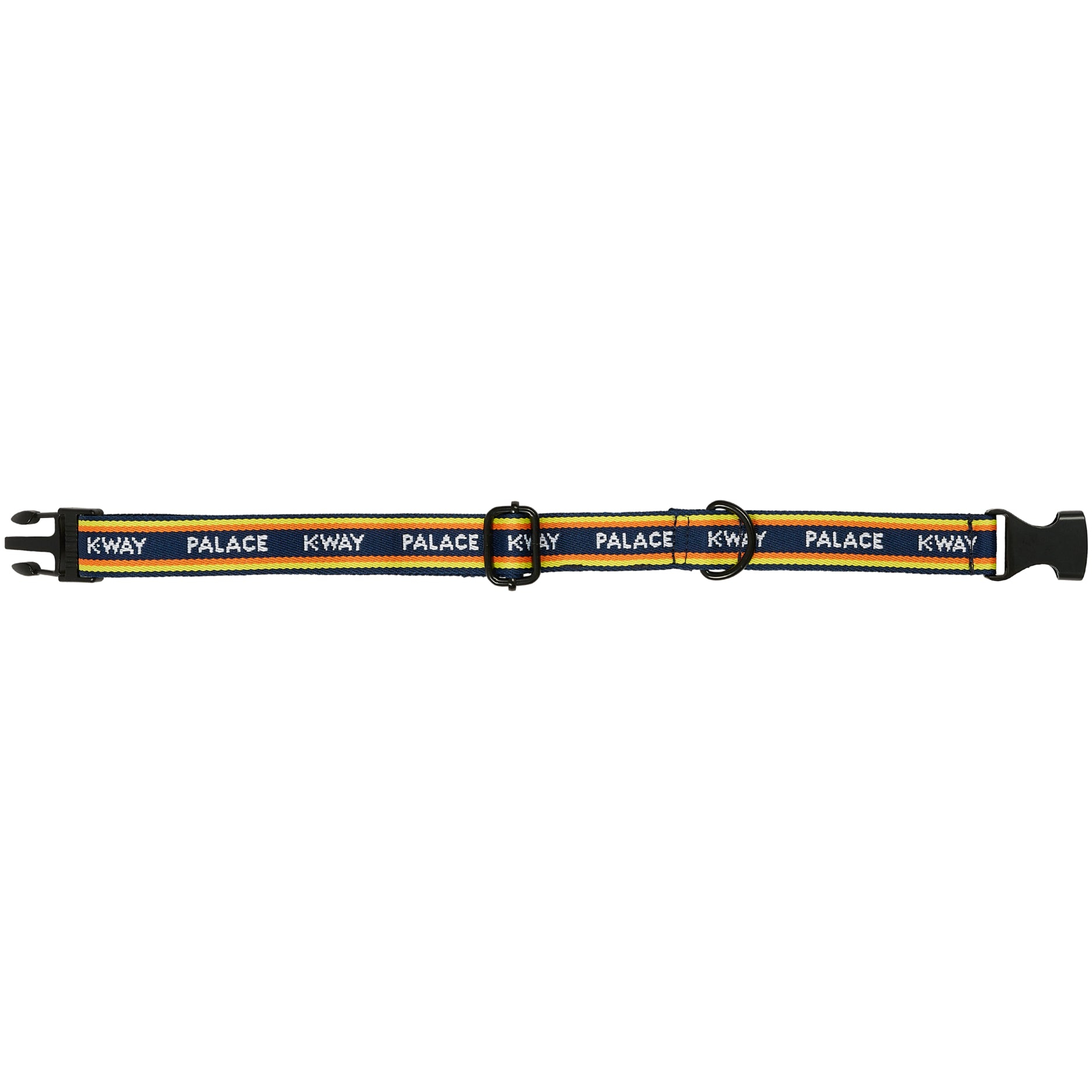 Thumbnail PALACE K-WAY DOG COLLAR NAVY / YELLOW STRIPE one color