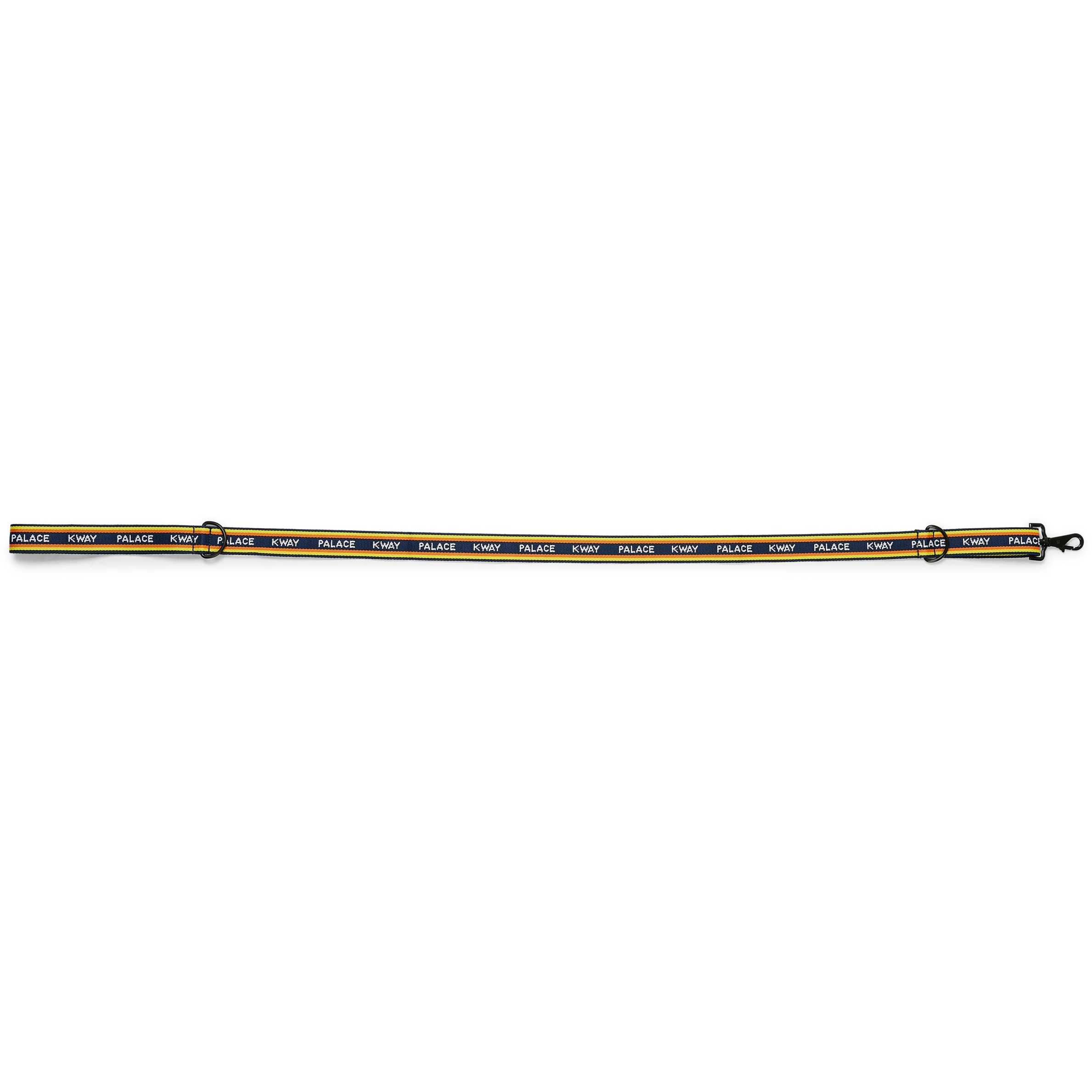 Thumbnail PALACE K-WAY DOG LEAD NAVY / YELLOW STRIPE one color