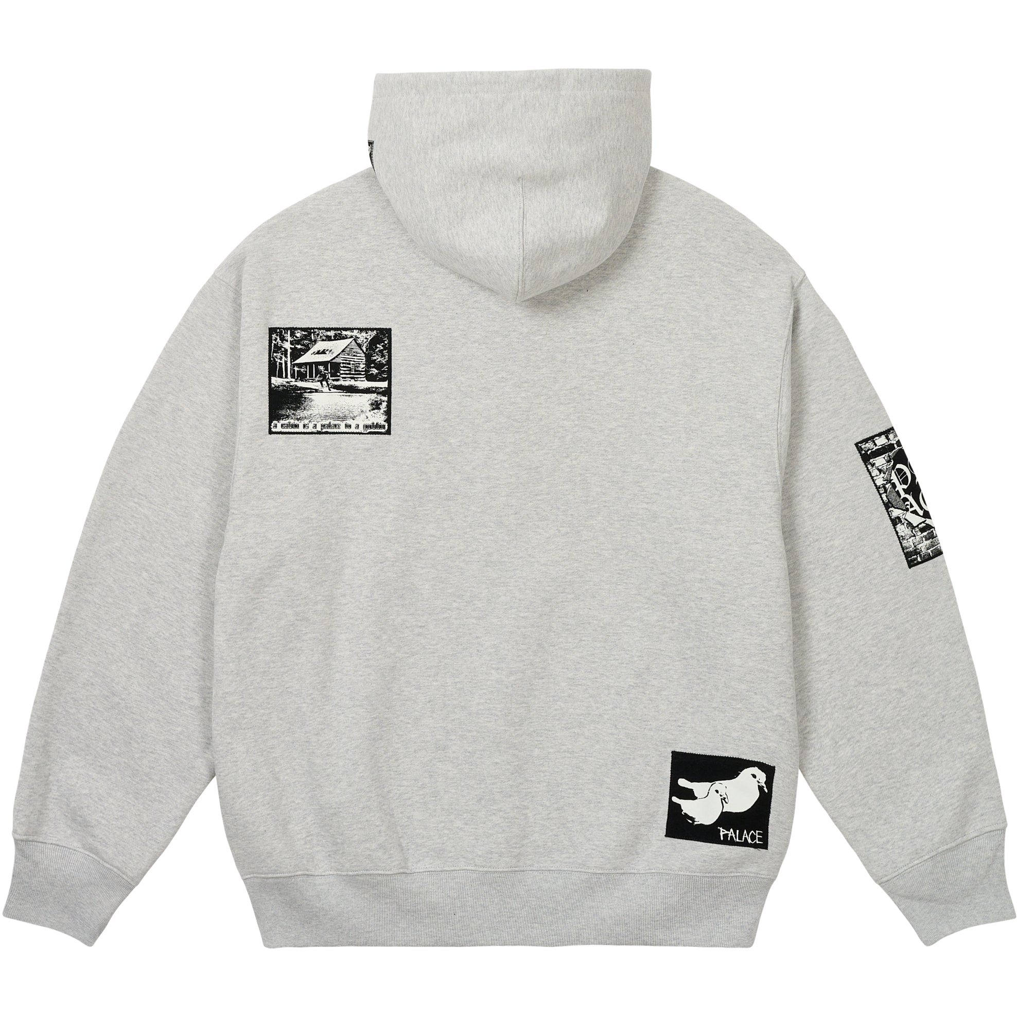 Thumbnail PATCH UP ZIP HOOD GREY MARL one color