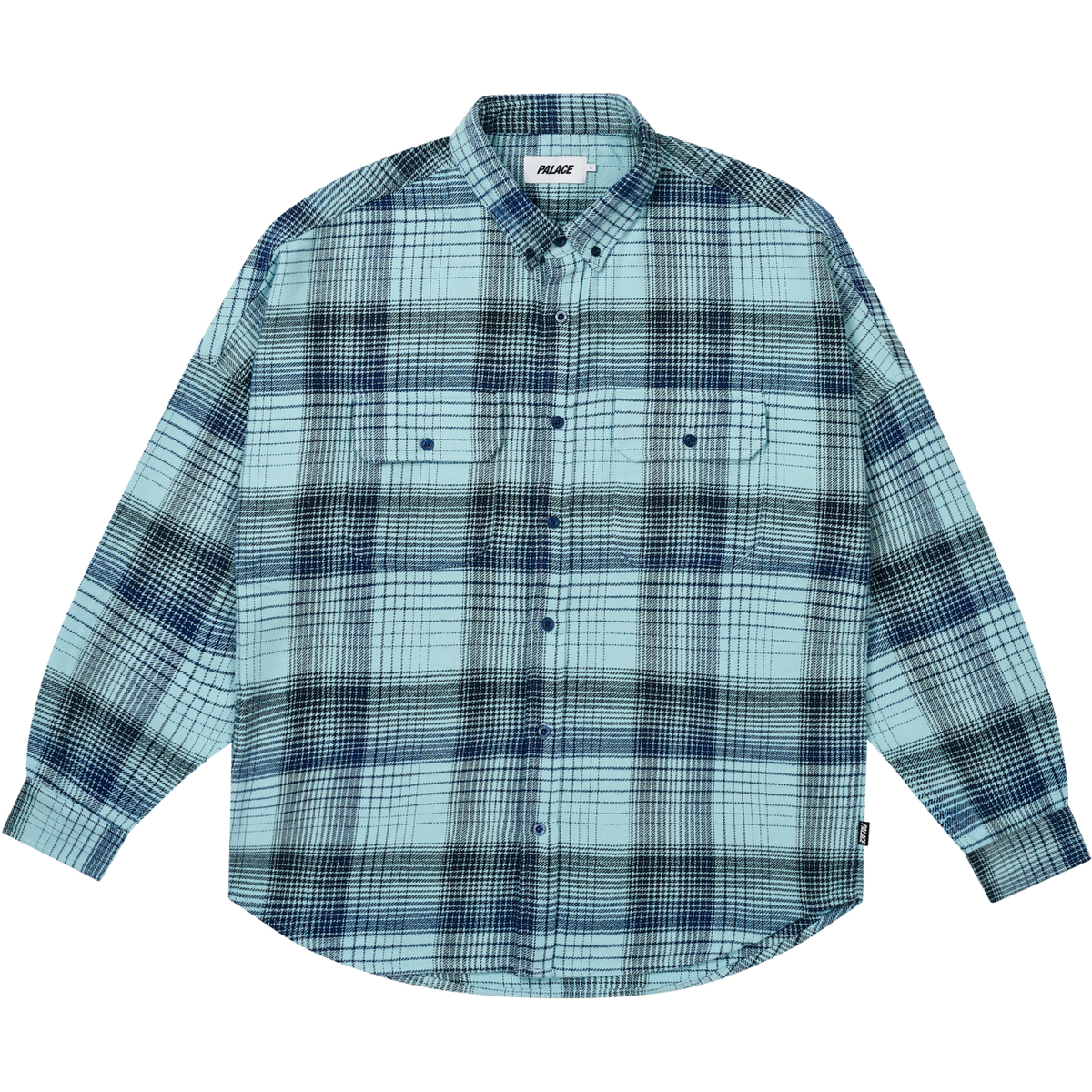 Thumbnail BRUSHED FLANNEL DROP SHOULDER SHIRT BLUE one color