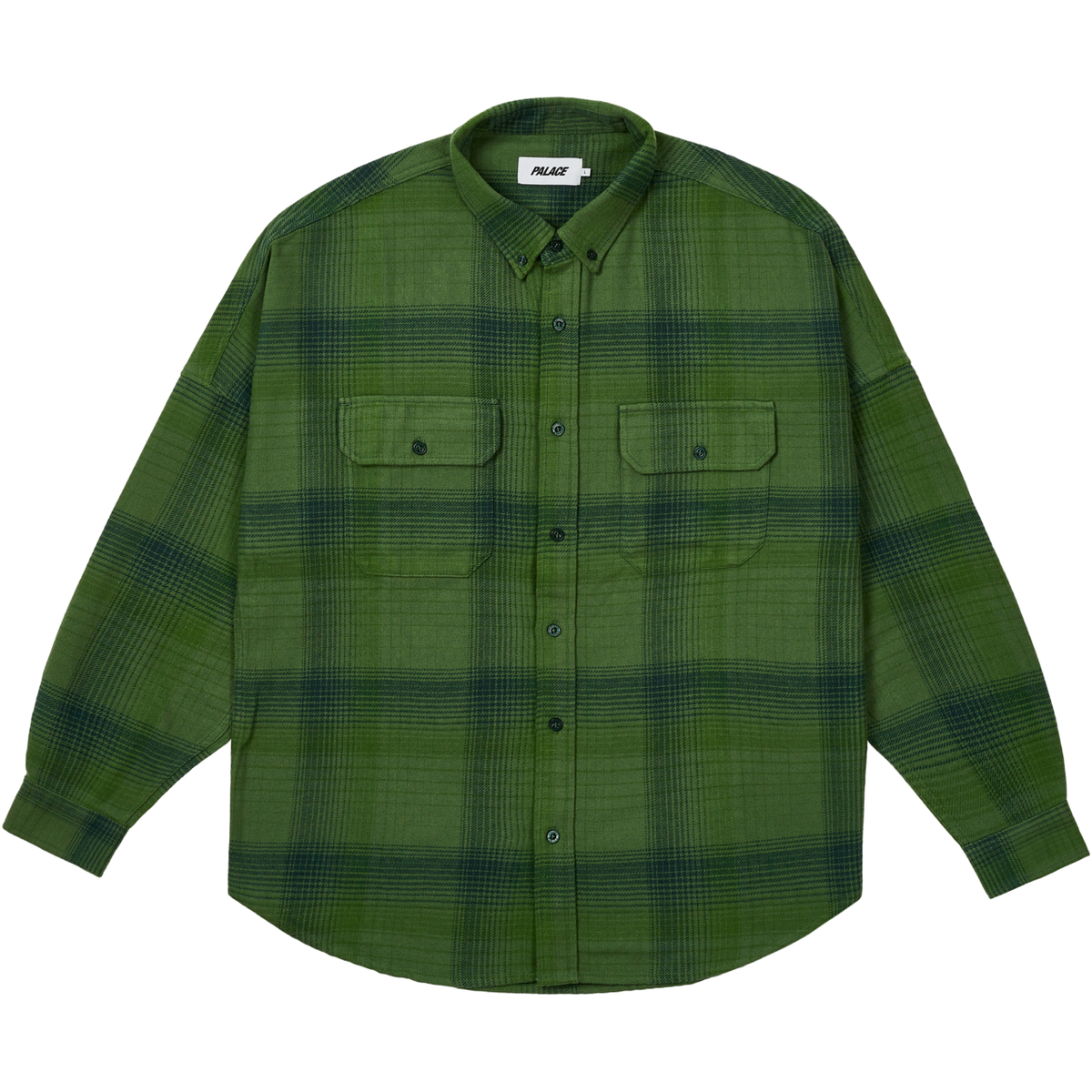 Thumbnail BRUSHED FLANNEL DROP SHOULDER SHIRT GREEN one color