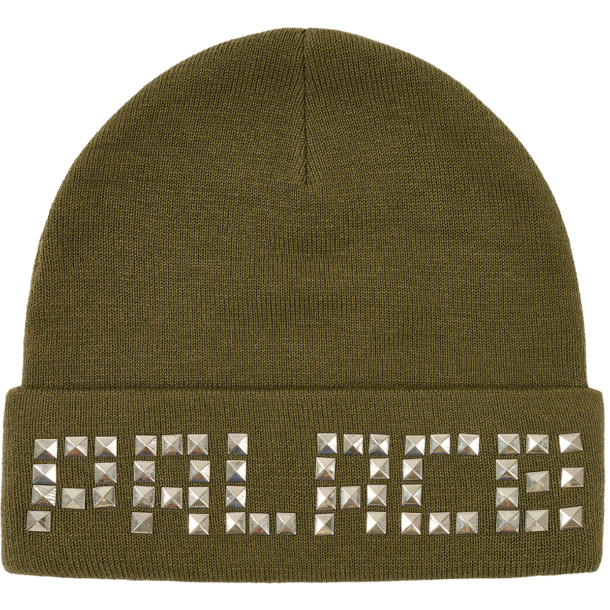 Thumbnail EMOTIONAL STUDDED BEANIE THE DEEP GREEN one color