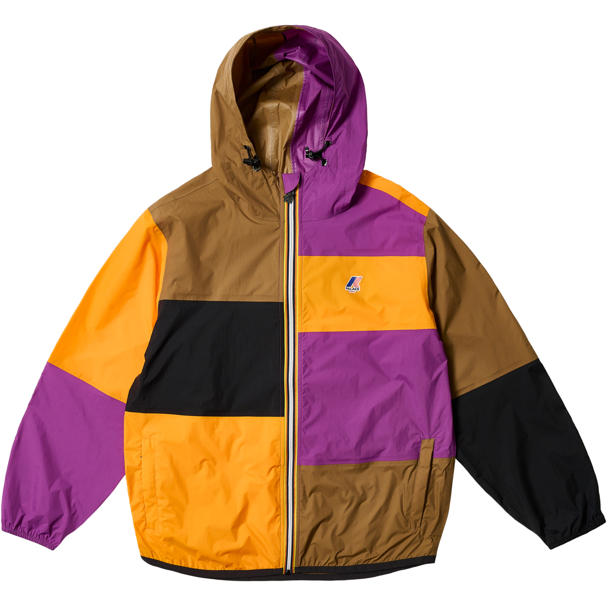 Thumbnail PALACE K-WAY LE VRAI 4.0 CLAUDE PACKABLE JACKET MULTI / PURPLE / ORANGE one color