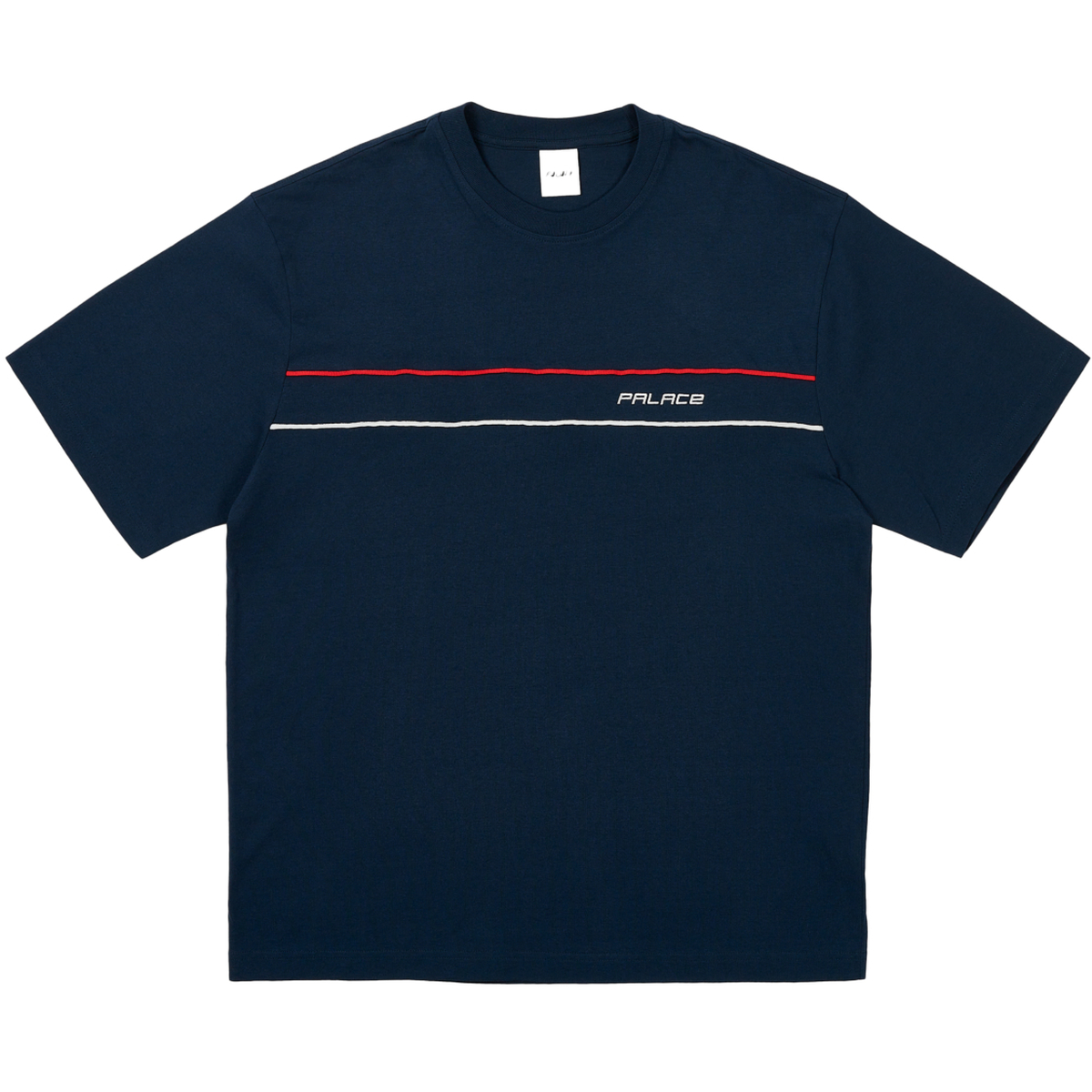 PIPED PANEL T-SHIRT NAVY one color