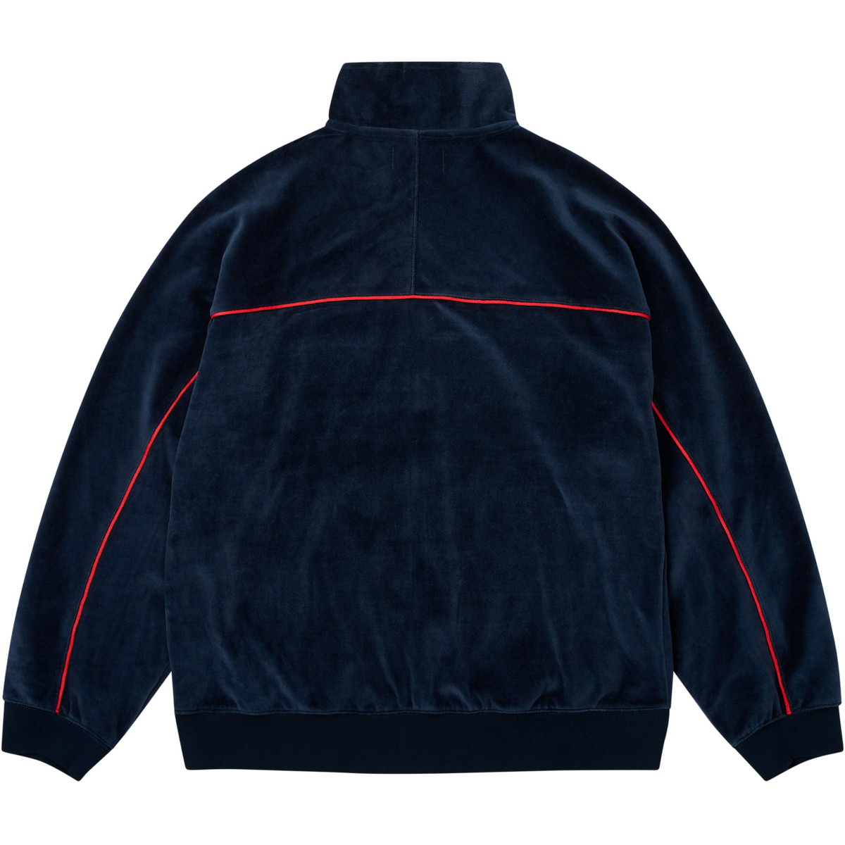 Thumbnail PIPED VELOUR FUNNEL NAVY one color