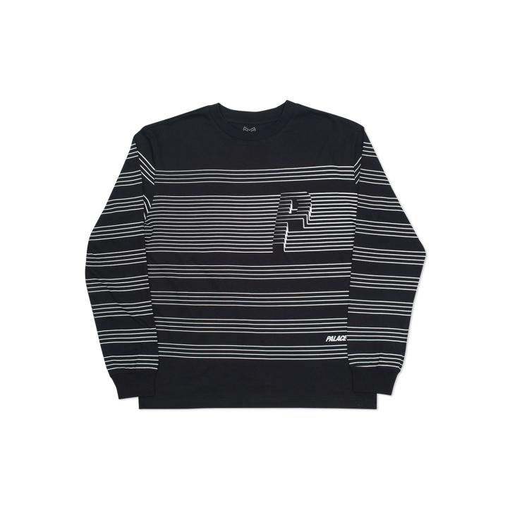 STRIPER L/S T-SHIRT BLACK one color