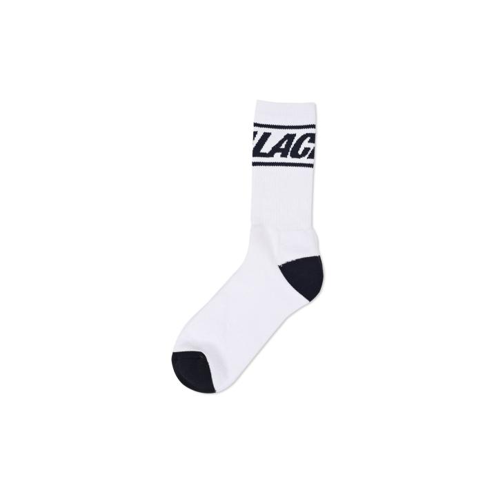 PALACE FONT SOCK WHITE one color