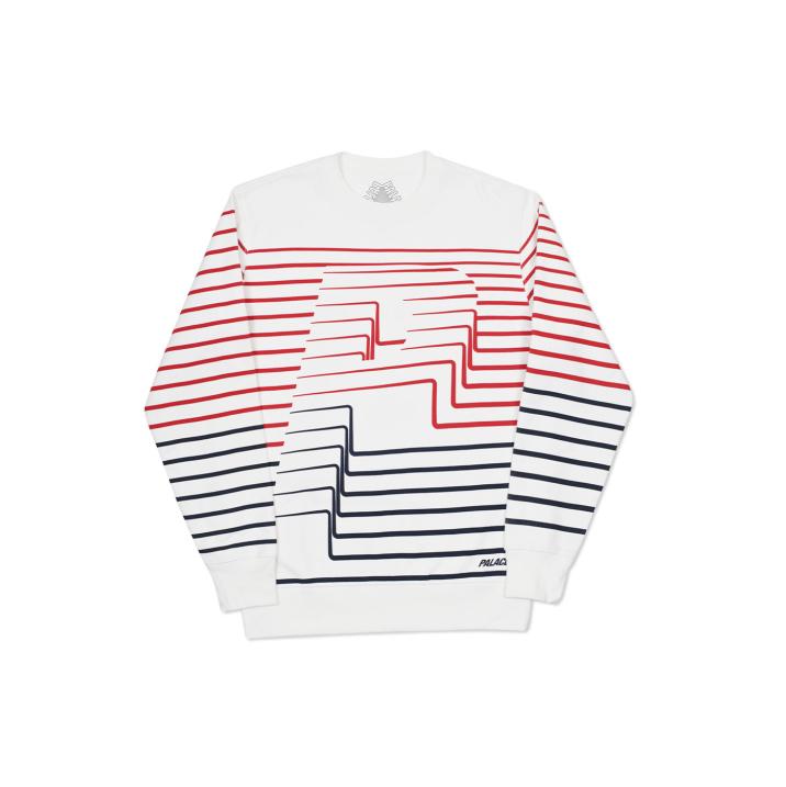 Thumbnail STRIPER CREW WHITE one color