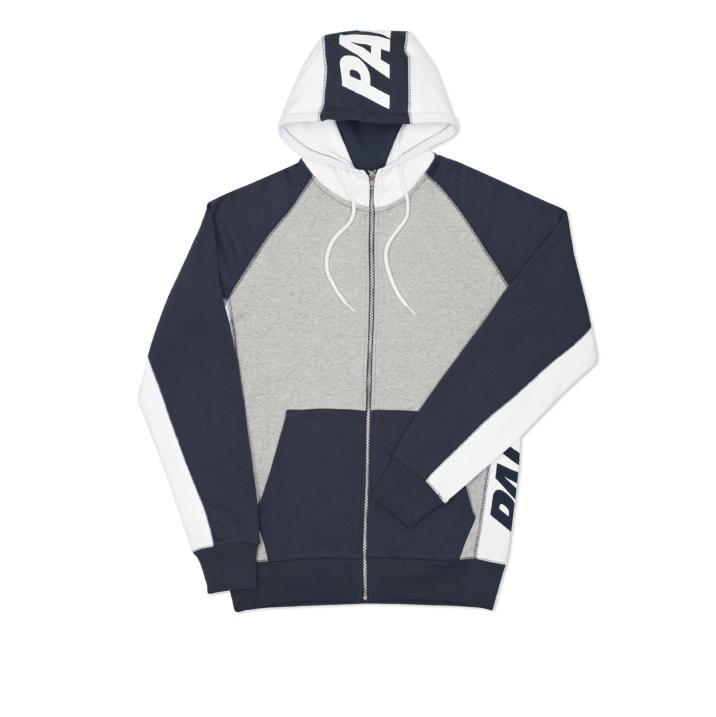 Thumbnail BLOCKER ZIP HOOD GREY MARL / NAVY one color