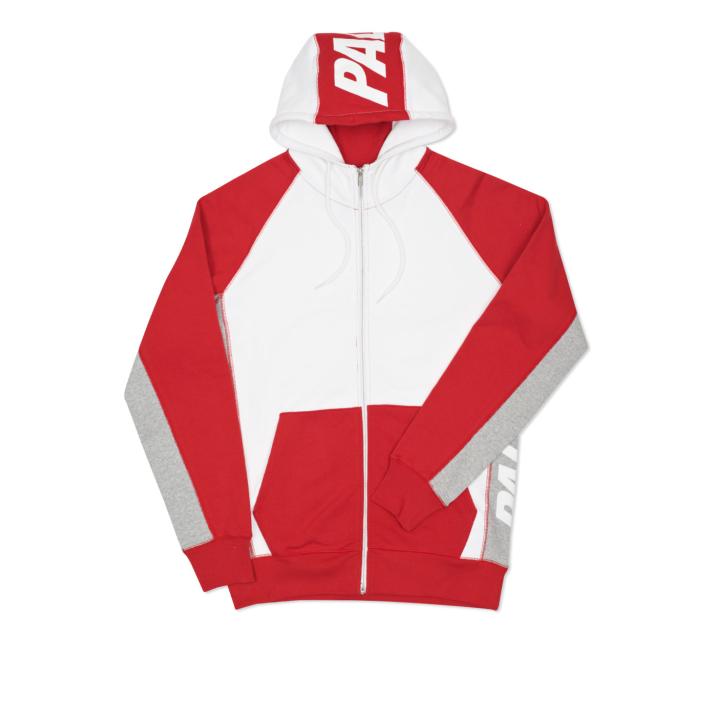 Thumbnail BLOCKER ZIP HOOD RED / WHITE one color