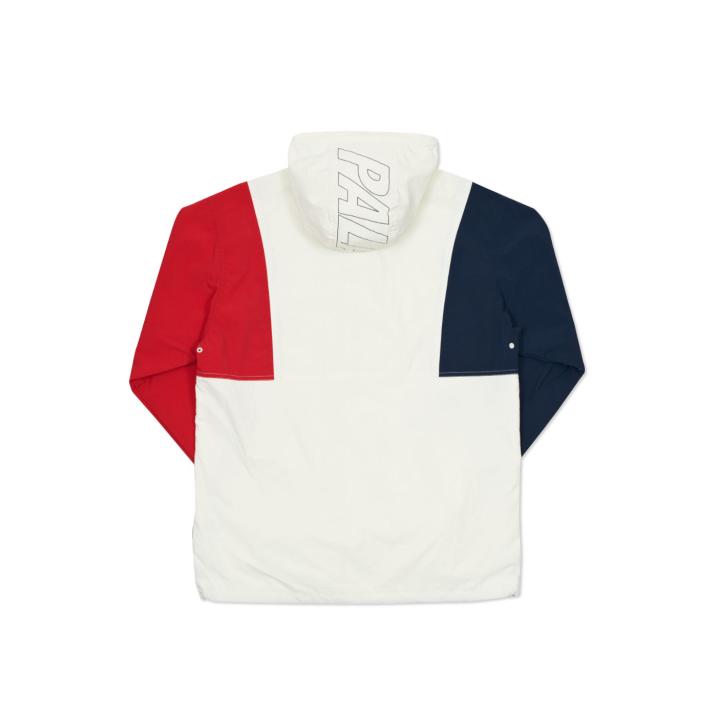 Thumbnail HOODED ARMS SHELL TOP WHITE / NAVY / RED one color