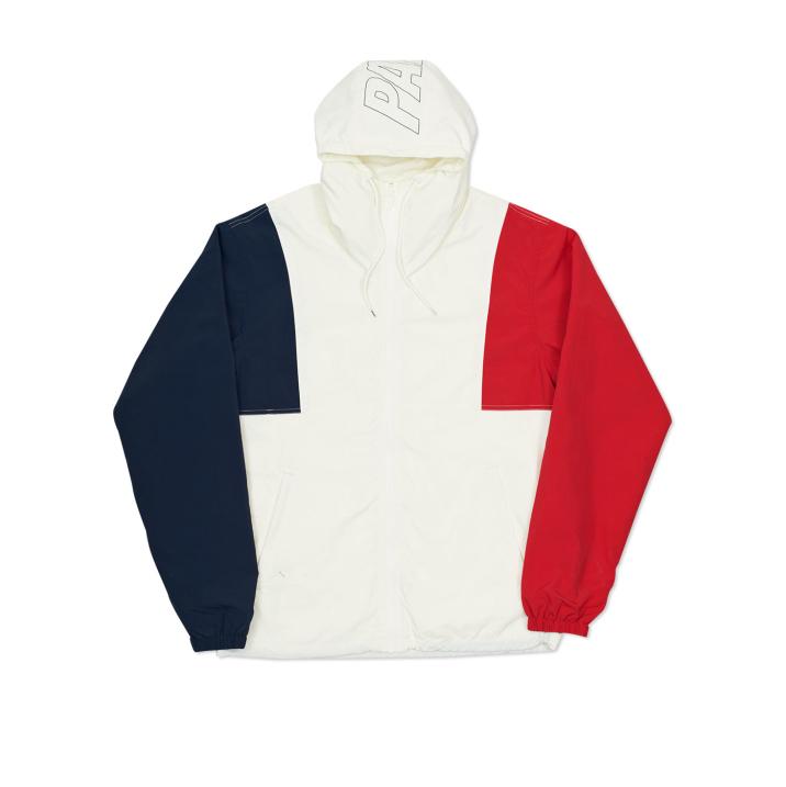 Thumbnail HOODED ARMS SHELL TOP WHITE / NAVY / RED one color