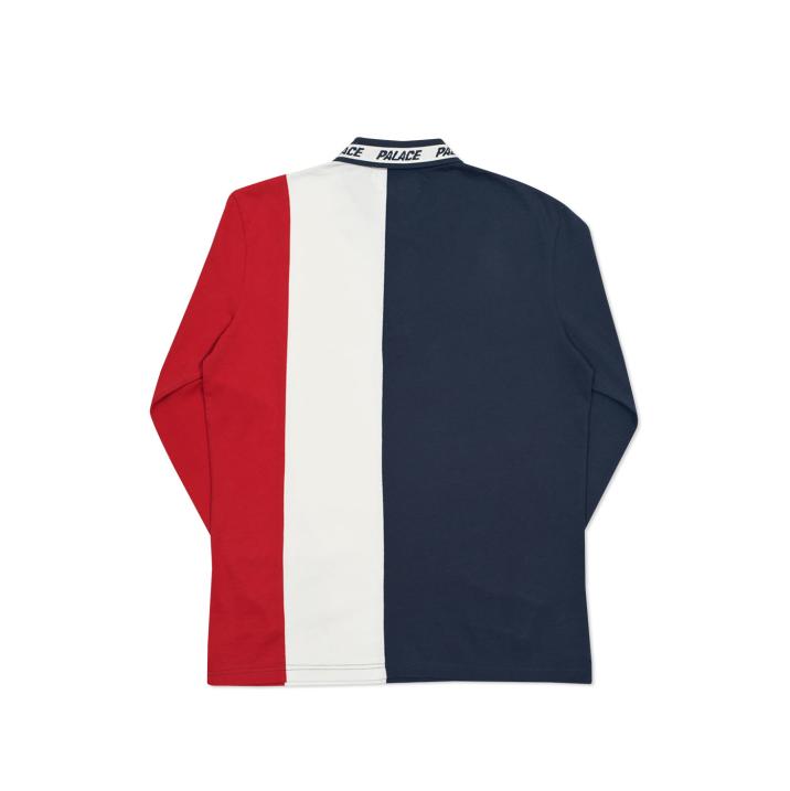 Thumbnail VERTICAL TRI STRIPE L/S POLO NAVY / WHITE / RED one color