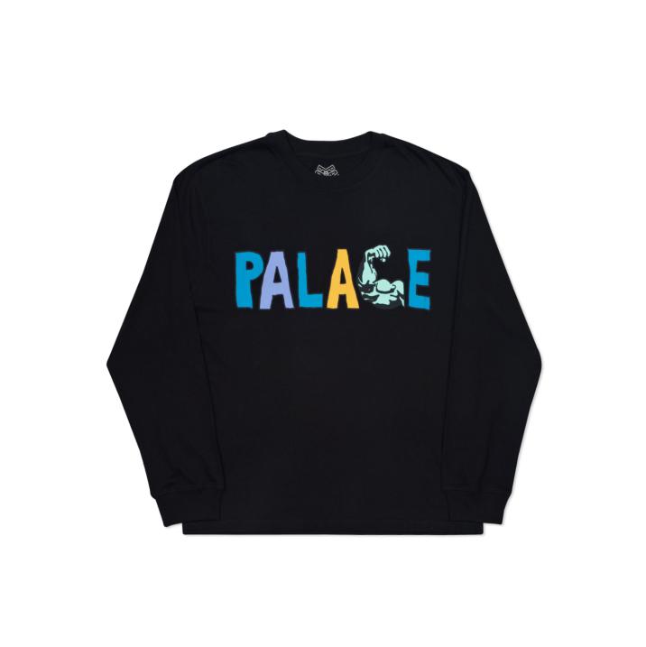 MUSCLE L/S T-SHIRT BLACK one color