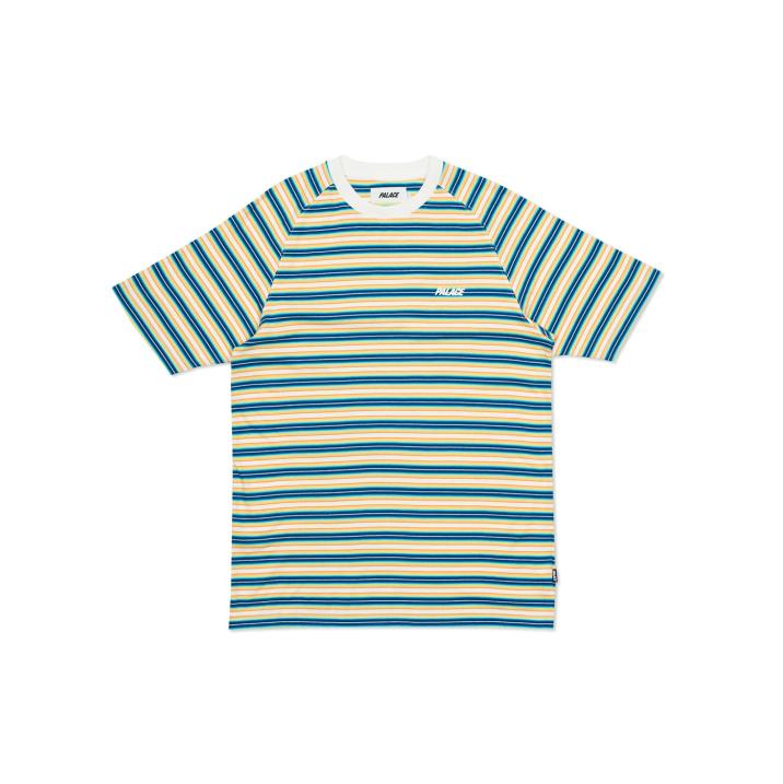 Thumbnail NEON STRIPE T-SHIRT WHITE / YELLOW one color