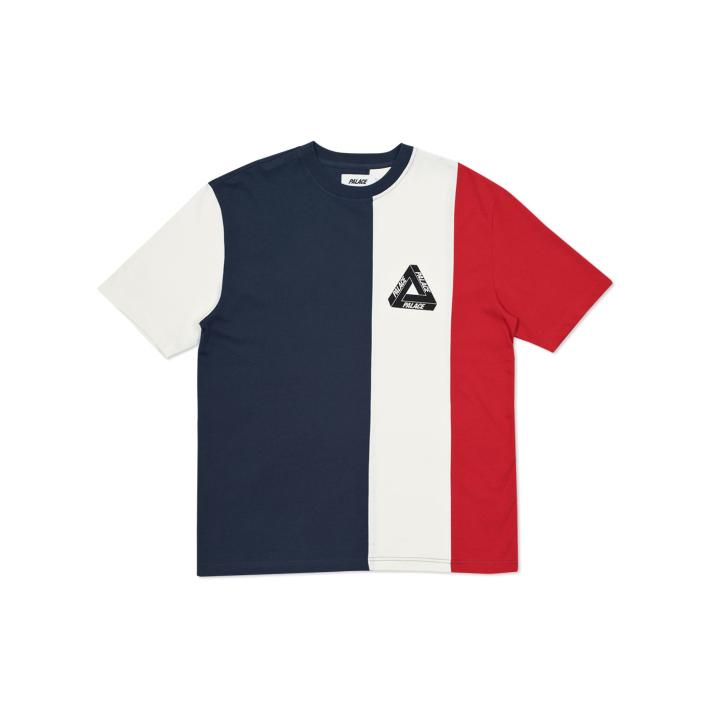 Thumbnail VERTICAL TRI STRIPE T-SHIRT NAVY / WHITE / RED one color