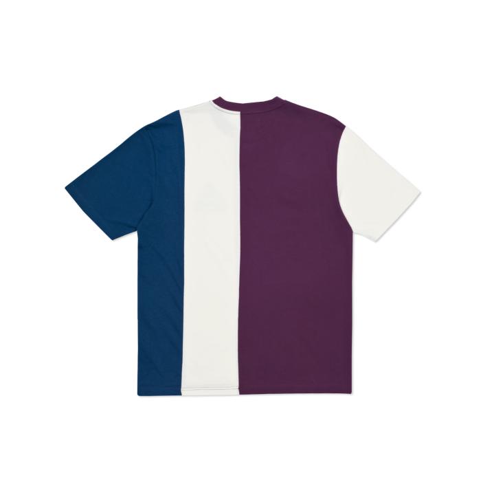 Thumbnail VERTICAL TRI STRIPE T-SHIRT PURPLE / WHITE / TEAL one color